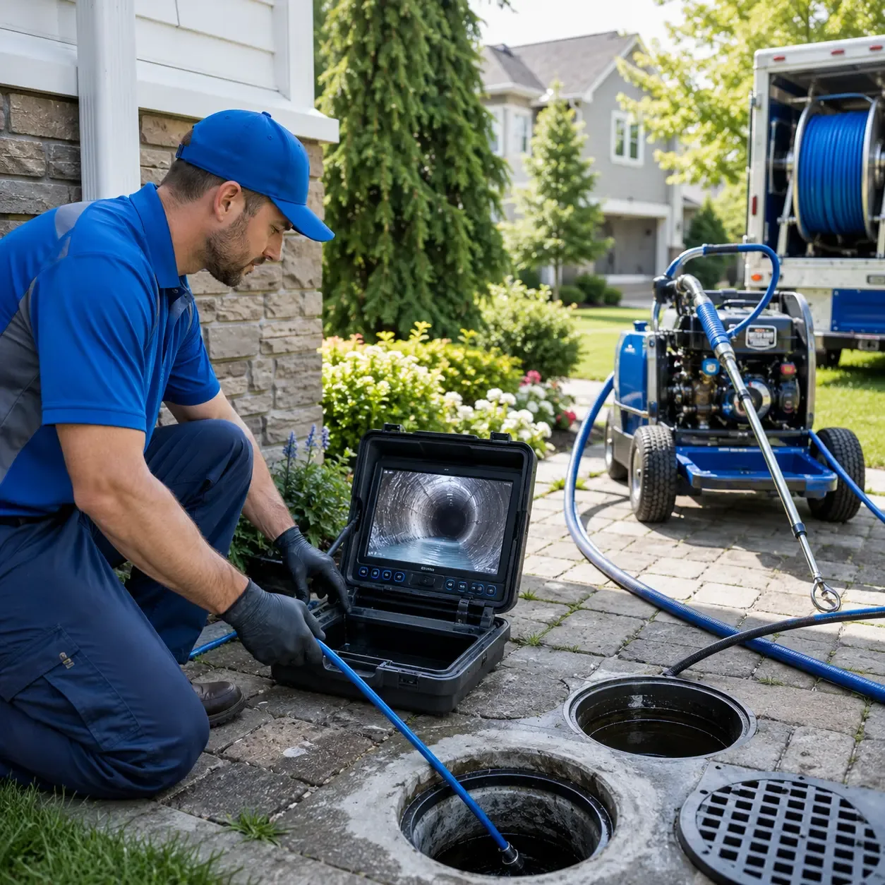 Outdoor drain cleaning professionals serving Fortville, IN