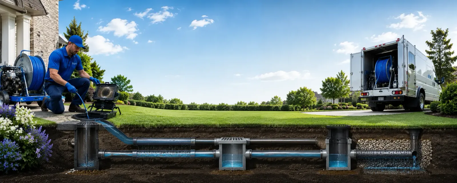 Outdoor drain cleaning information for Fortville, IN